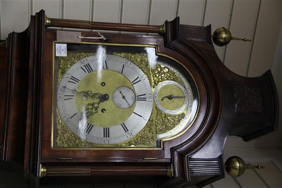 Eardley Norton of London. A George III mahogany eight day longcase clock, H.7ft 10in.